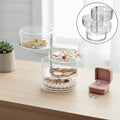 ✨ 4-Layer Rotating Jewelry Organizer Box | Multi-Tier Storage for Rings, Earrings & Accessories