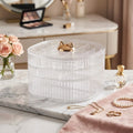 ✨ 3-Layer Crystal Clear Acrylic Jewelry Box